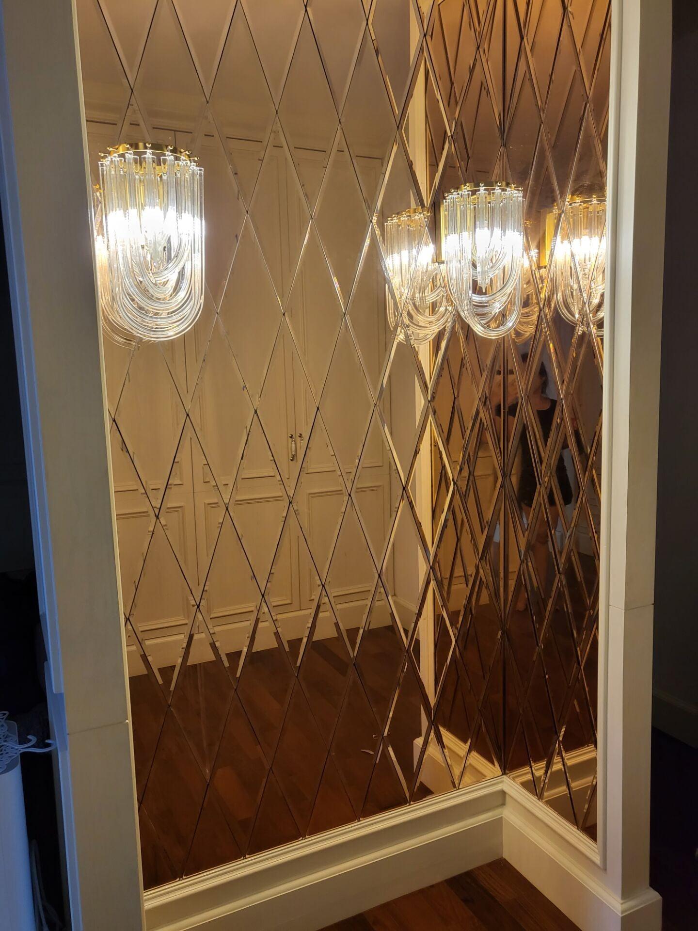 Aurora Wall Lamp Trevi Murano Glass Gold Modern Luxury - Lamp Copper