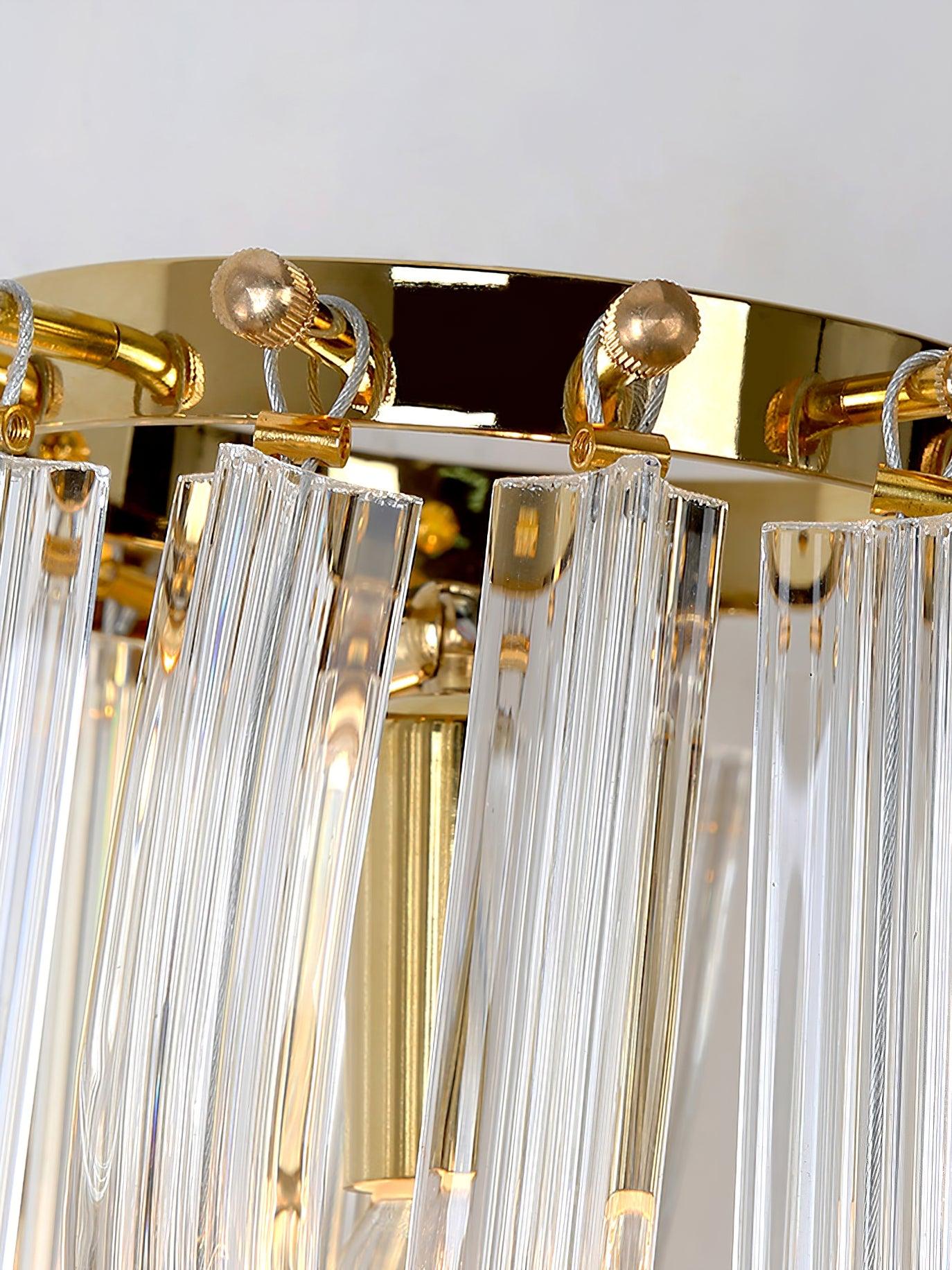 Aurora Wall Lamp Trevi Murano Glass Gold Modern Luxury - Lamp Copper