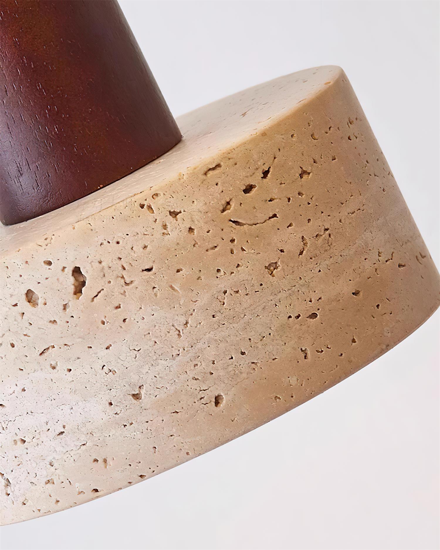 Lunara Multi-Light Pendant Lamp Set Travertine - Lamp Copper