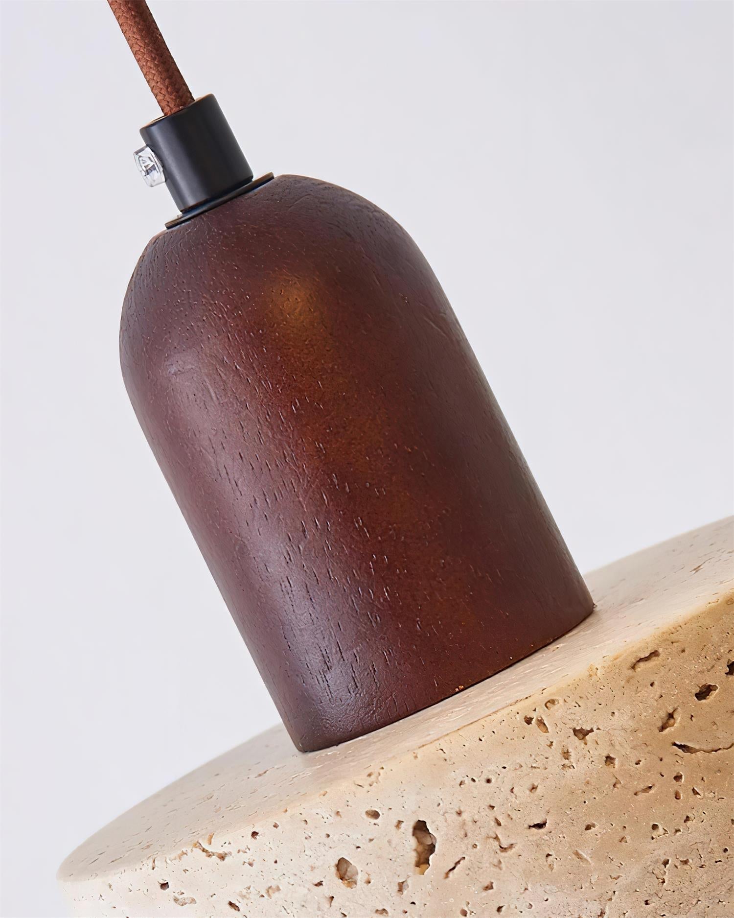 Lunara Multi-Light Pendant Lamp Set Travertine - Lamp Copper