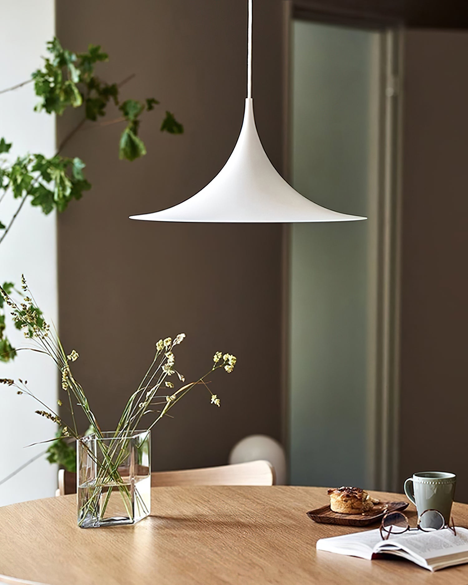 Pendant Lamp Slim Neck and Wide Flare Contemporary Dining - Lamp Copper