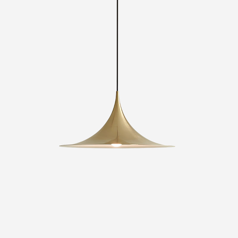 Pendant Lamp Slim Neck and Wide Flare Contemporary Dining - Lamp Copper