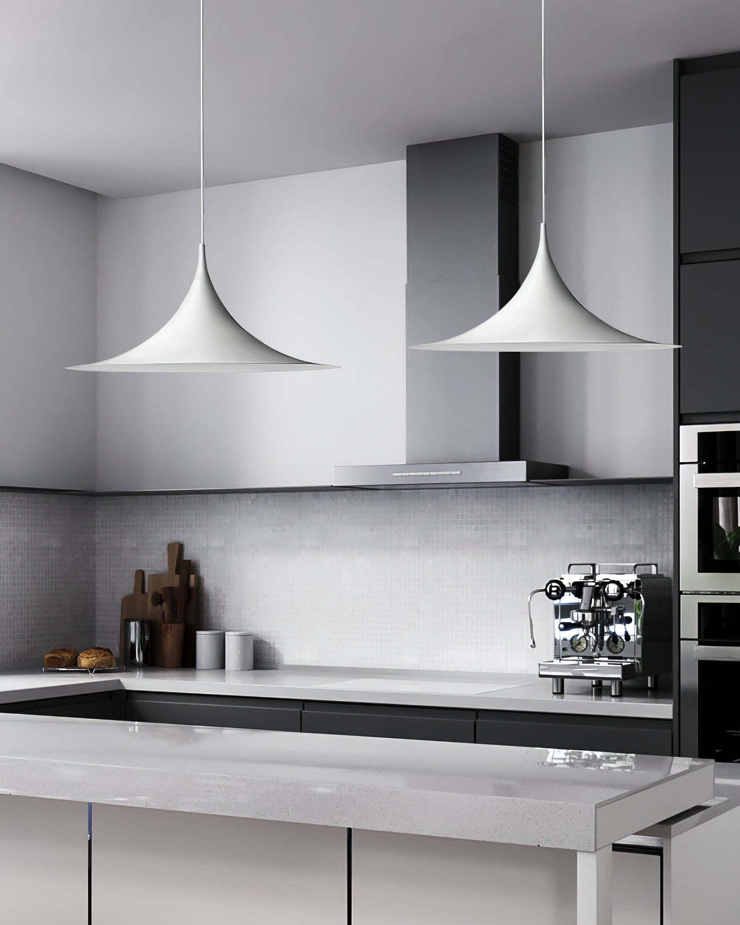 Pendant Lamp Slim Neck and Wide Flare Contemporary Dining - Lamp Copper
