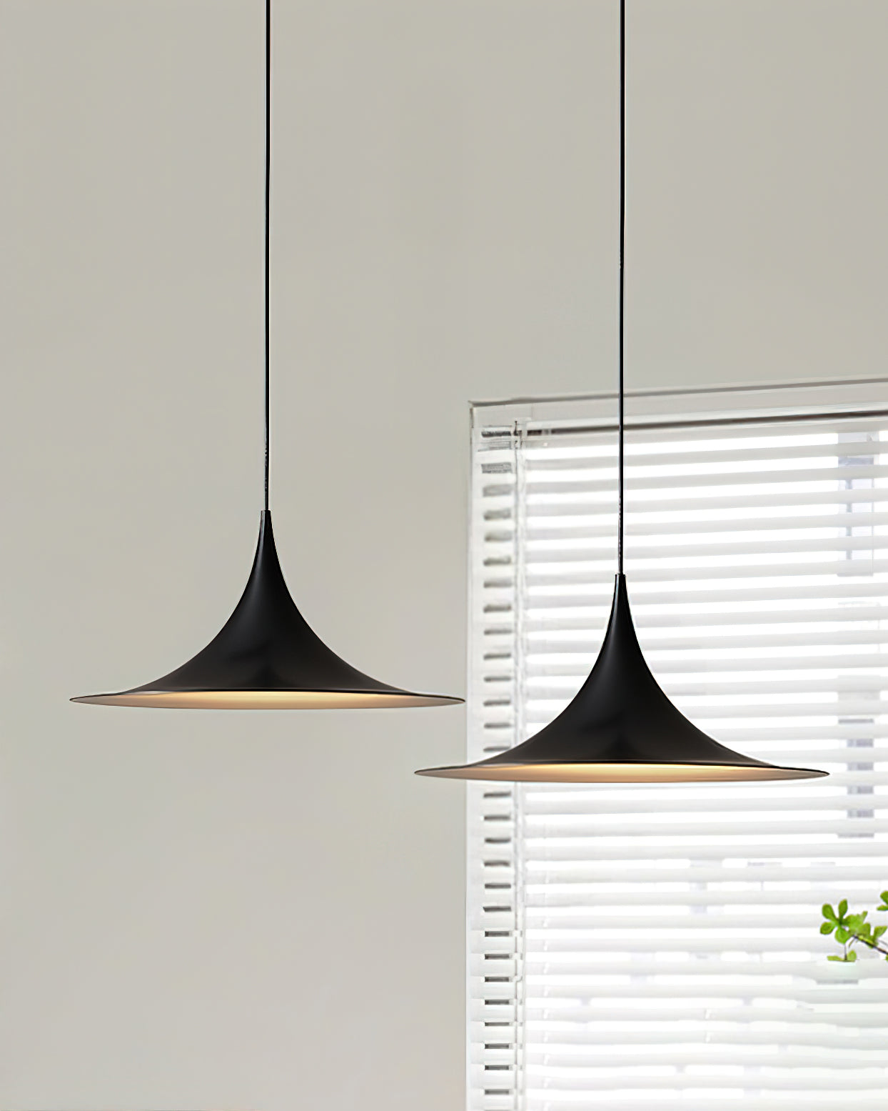 Pendant Lamp Slim Neck and Wide Flare Contemporary Dining - Lamp Copper
