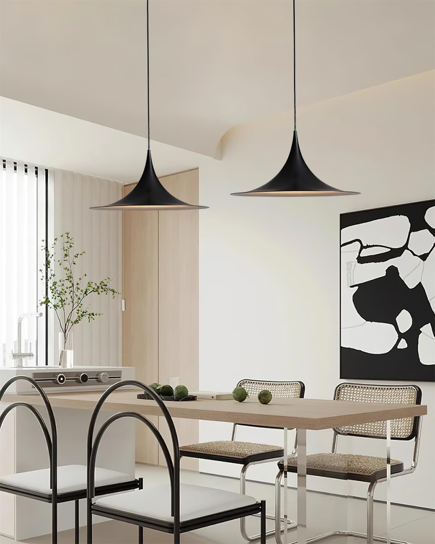 Pendant Lamp Slim Neck and Wide Flare Contemporary Dining - Lamp Copper