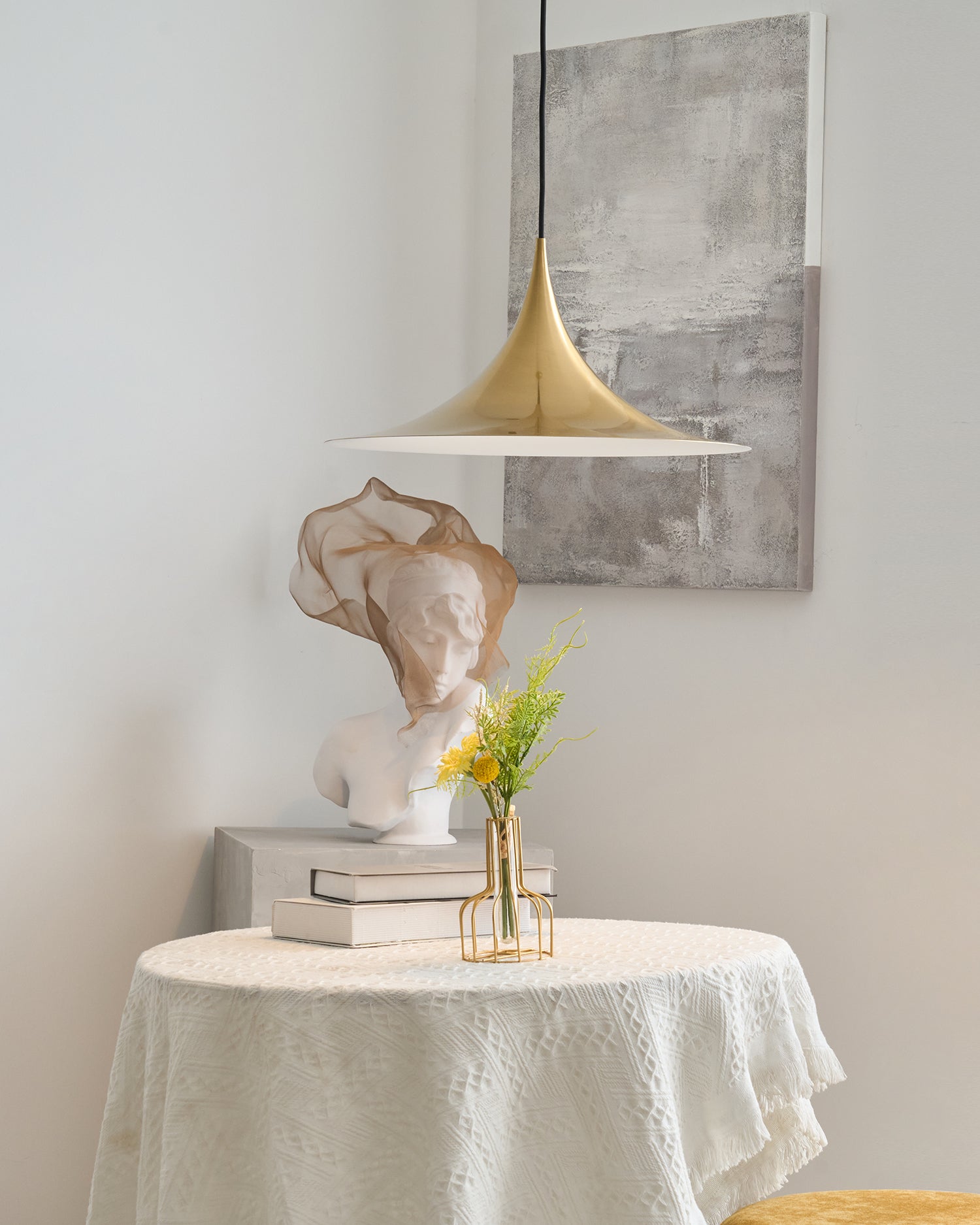 Pendant Lamp Slim Neck and Wide Flare Contemporary Dining - Lamp Copper
