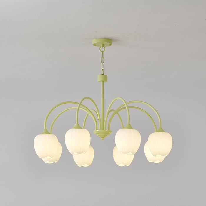 Tulip Fresh Chandeliers Glass - Lamp Copper