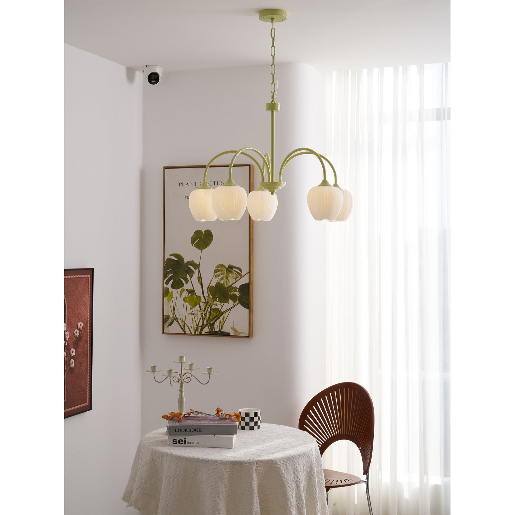 Viloror Matcha Individual Creativity Metal Glass Chandelier - Lamp Copper