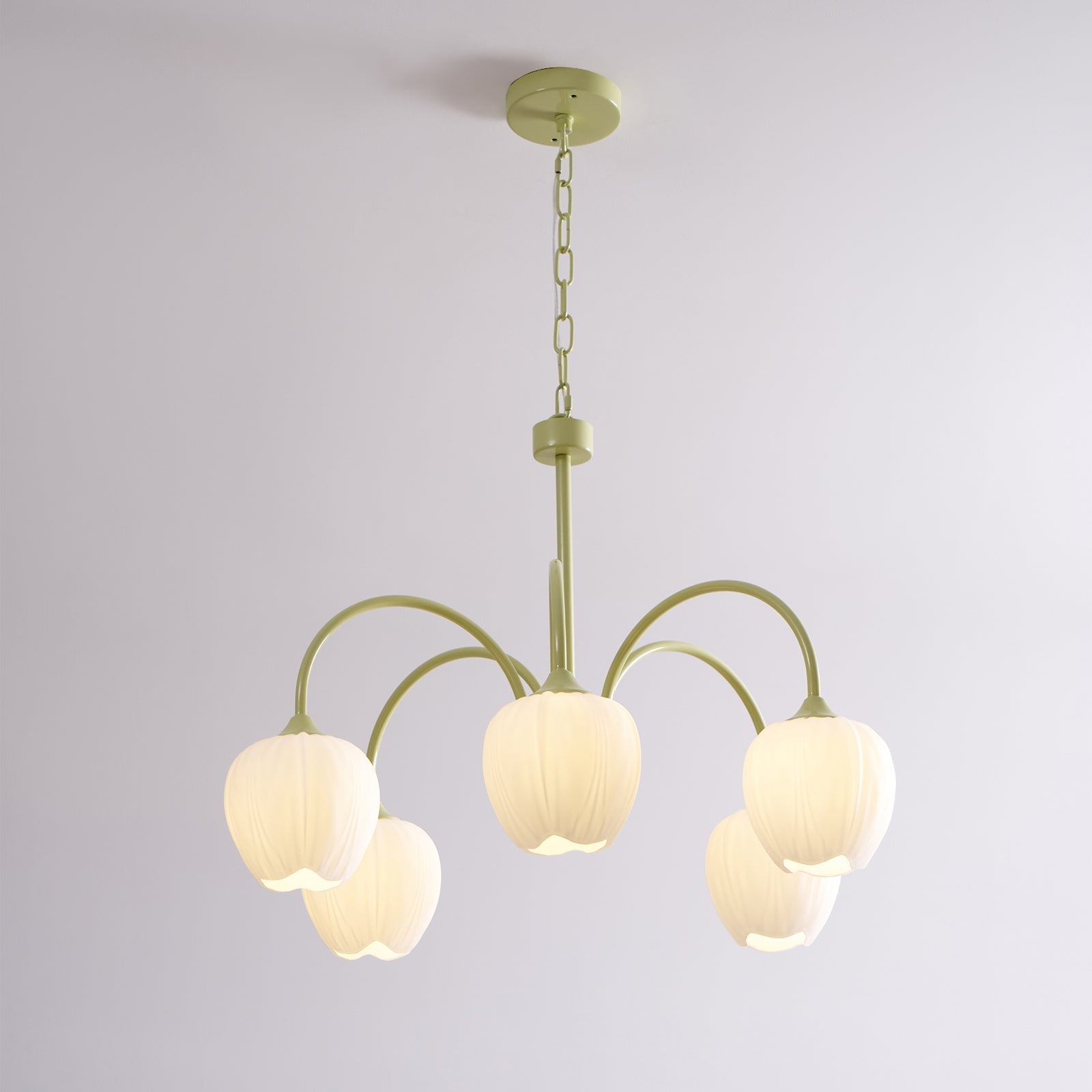 Viloror Matcha Individual Creativity Metal Glass Chandelier - Lamp Copper