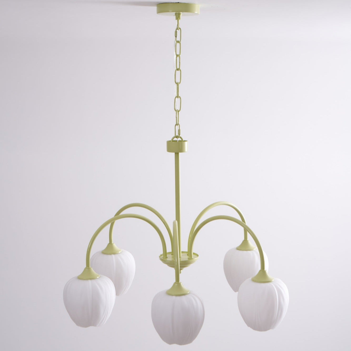 Tulip Fresh Chandeliers Glass - Lamp Copper