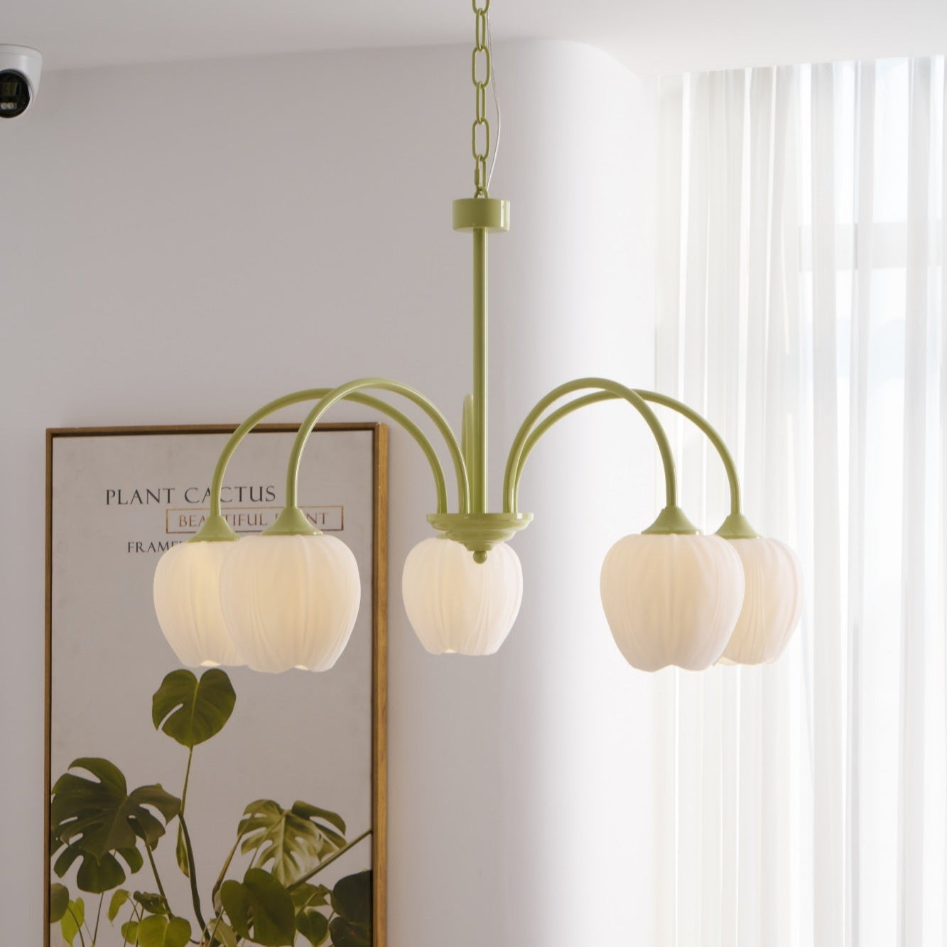 Tulip Fresh Chandeliers Glass - Lamp Copper