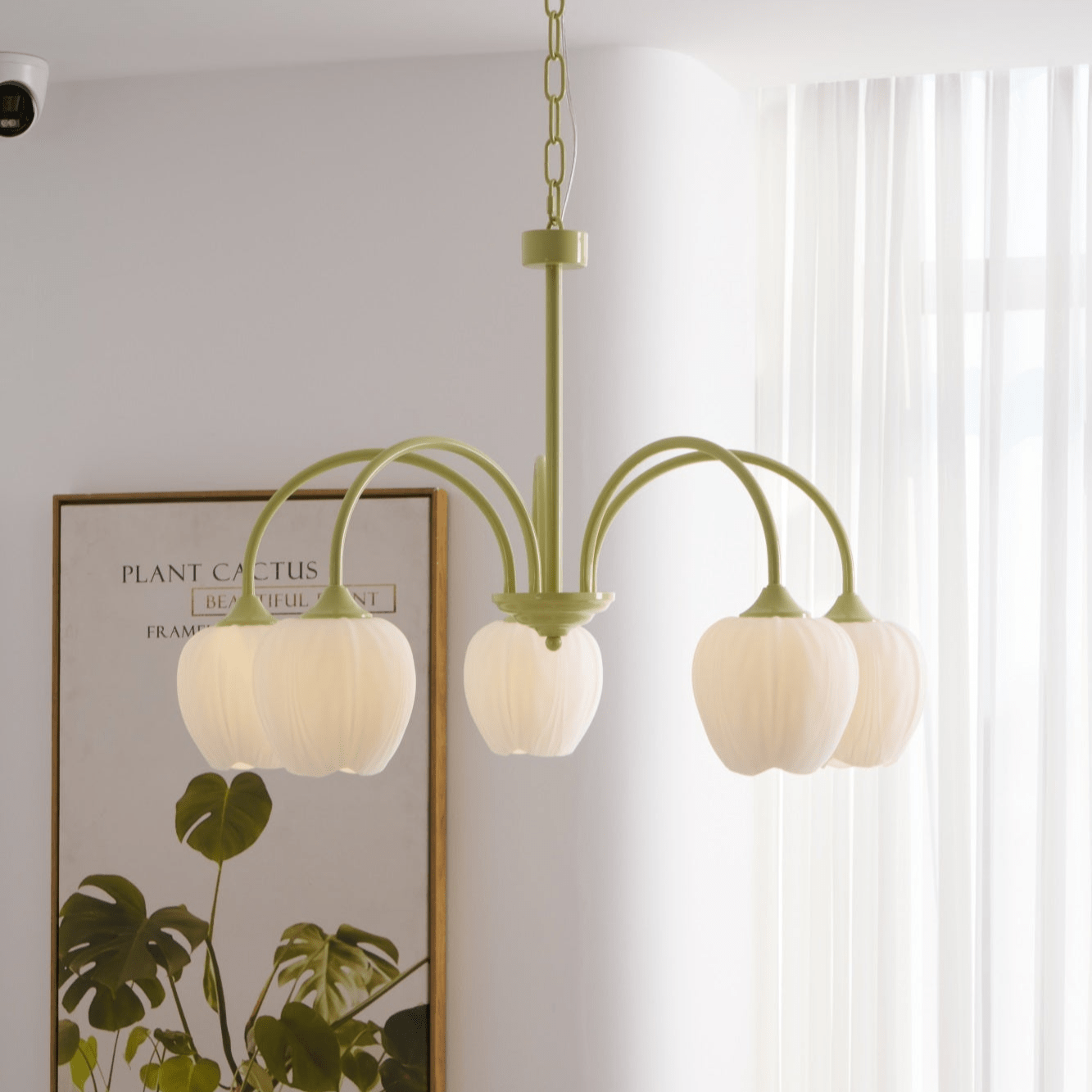 Tulip Fresh Chandeliers Glass - Lamp Copper