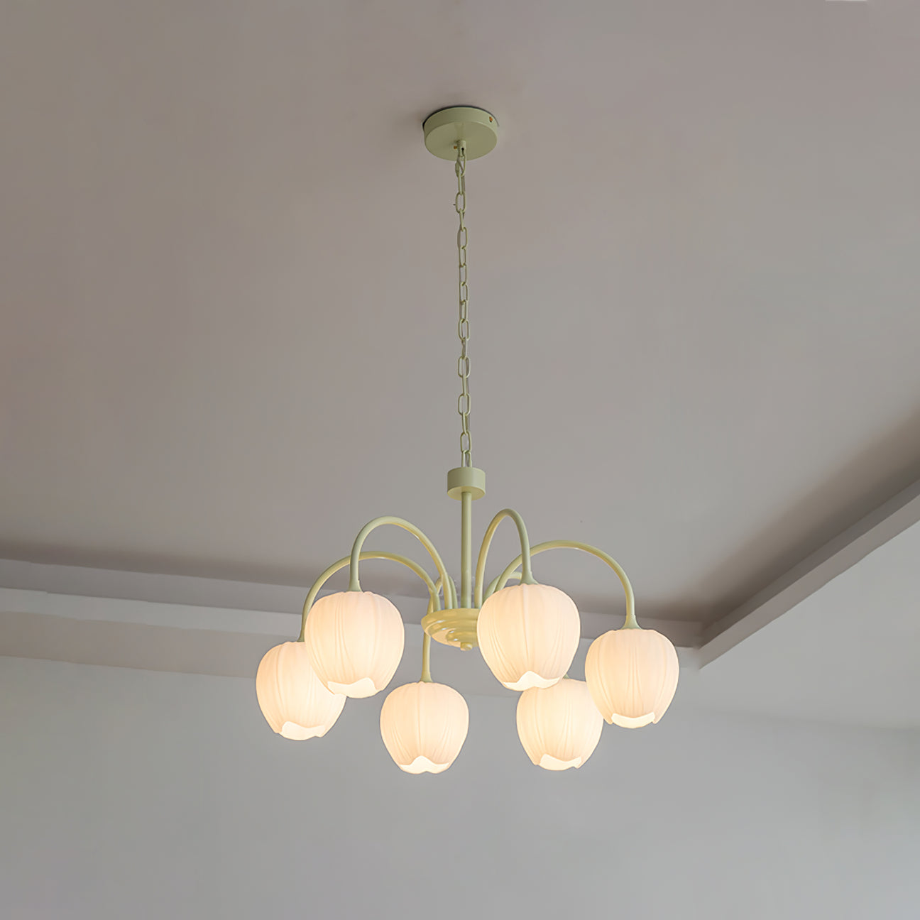 Viloror Matcha Individual Creativity Metal Glass Chandelier - Lamp Copper