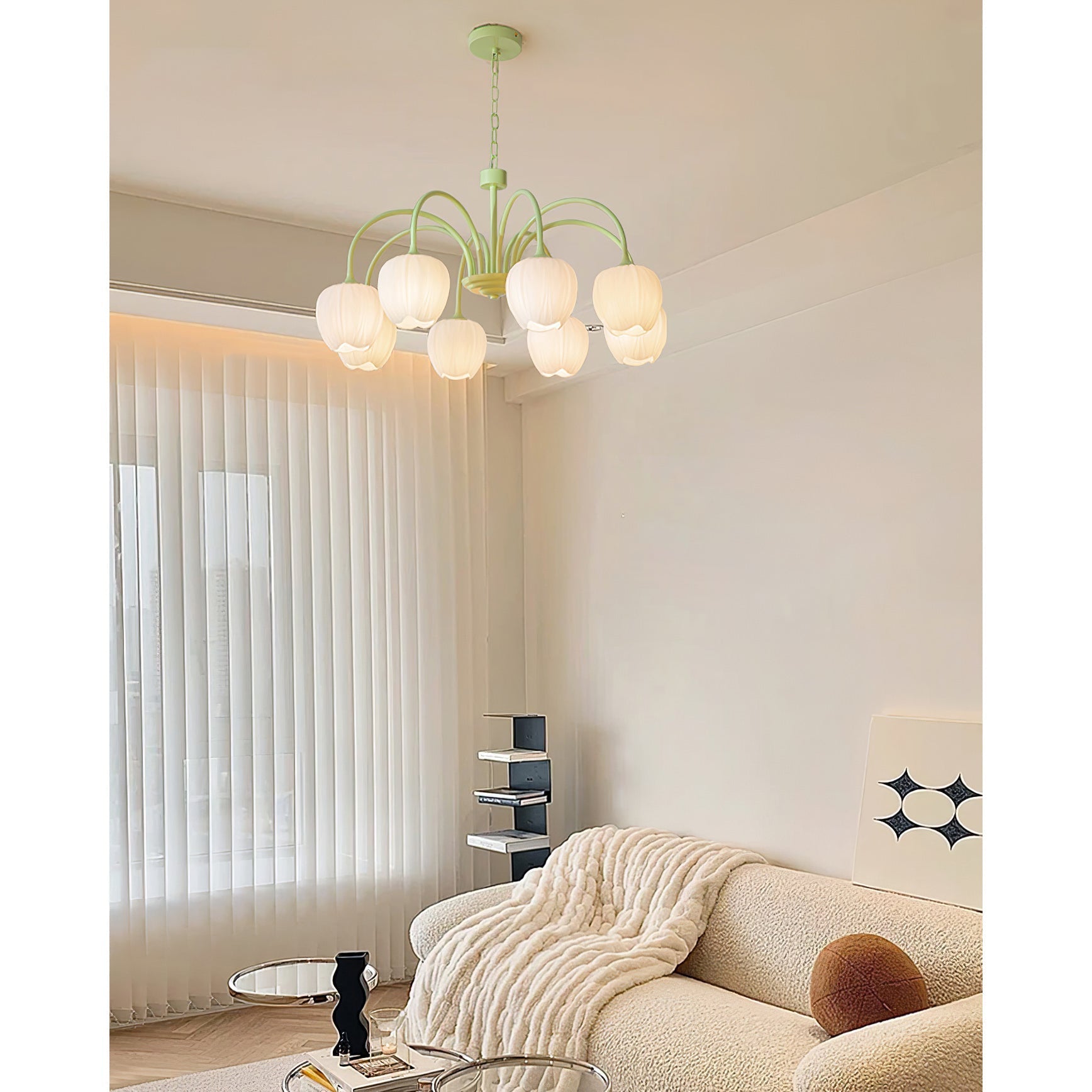 Viloror Matcha Individual Creativity Metal Glass Chandelier - Lamp Copper
