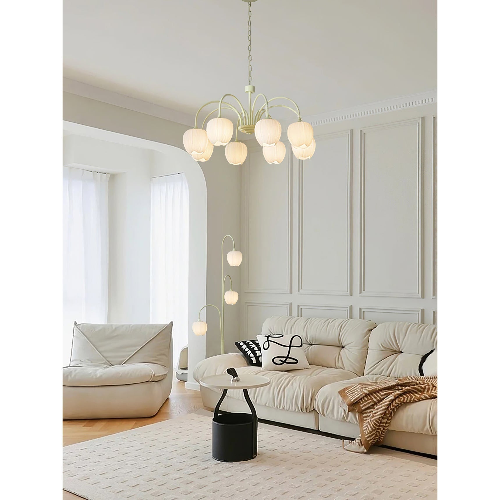 Viloror Matcha Individual Creativity Metal Glass Chandelier - Lamp Copper