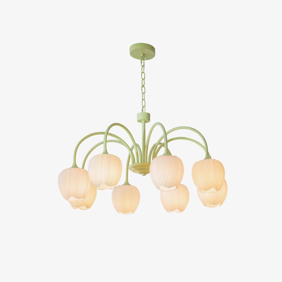 Tulip Fresh Chandeliers Glass - Lamp Copper