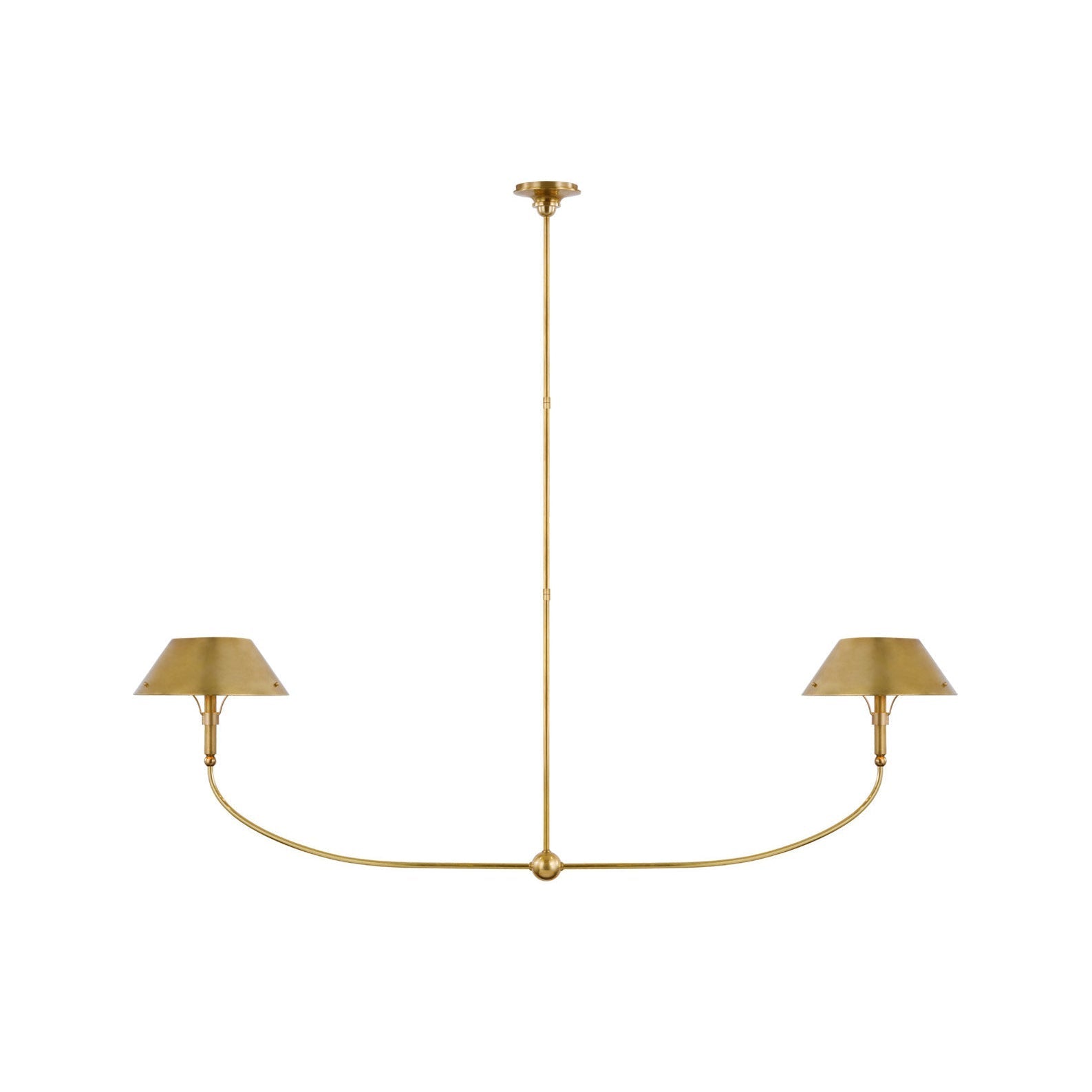 Turlington Vintage Industrial Brass Metal Chandelier - Lamp Copper