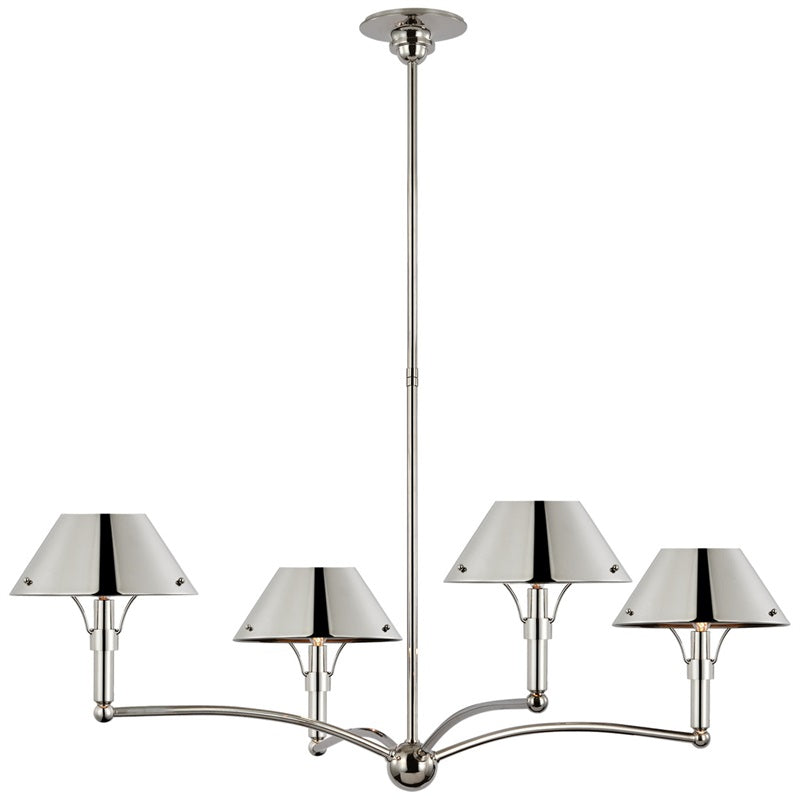 Turlington Vintage Industrial Brass Metal Chandelier - Lamp Copper