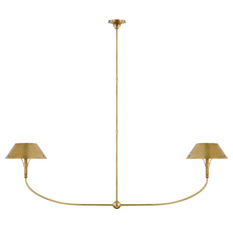 Turlington Vintage Industrial Brass Metal Chandelier - Lamp Copper