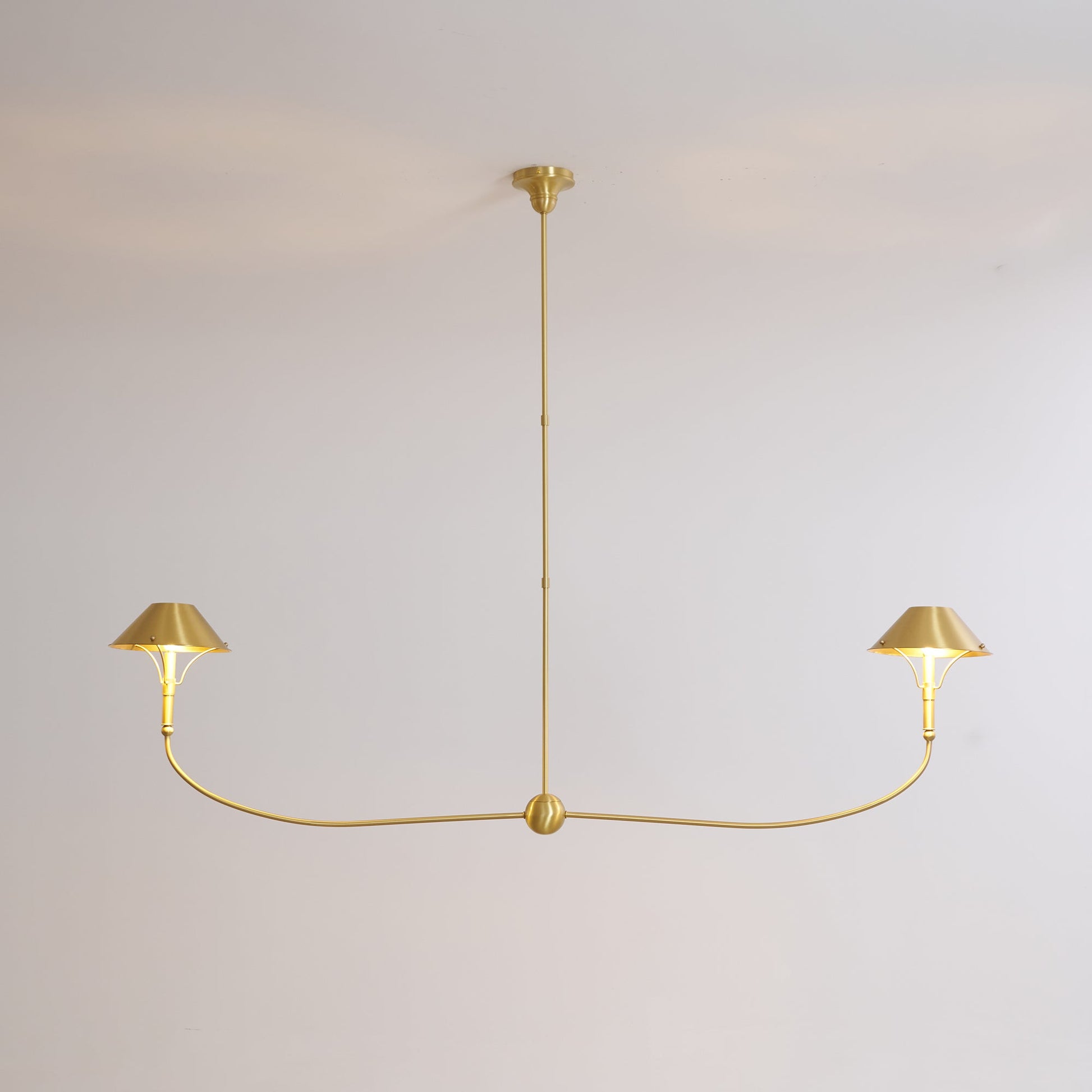Turlington Vintage Industrial Brass Metal Chandelier - Lamp Copper