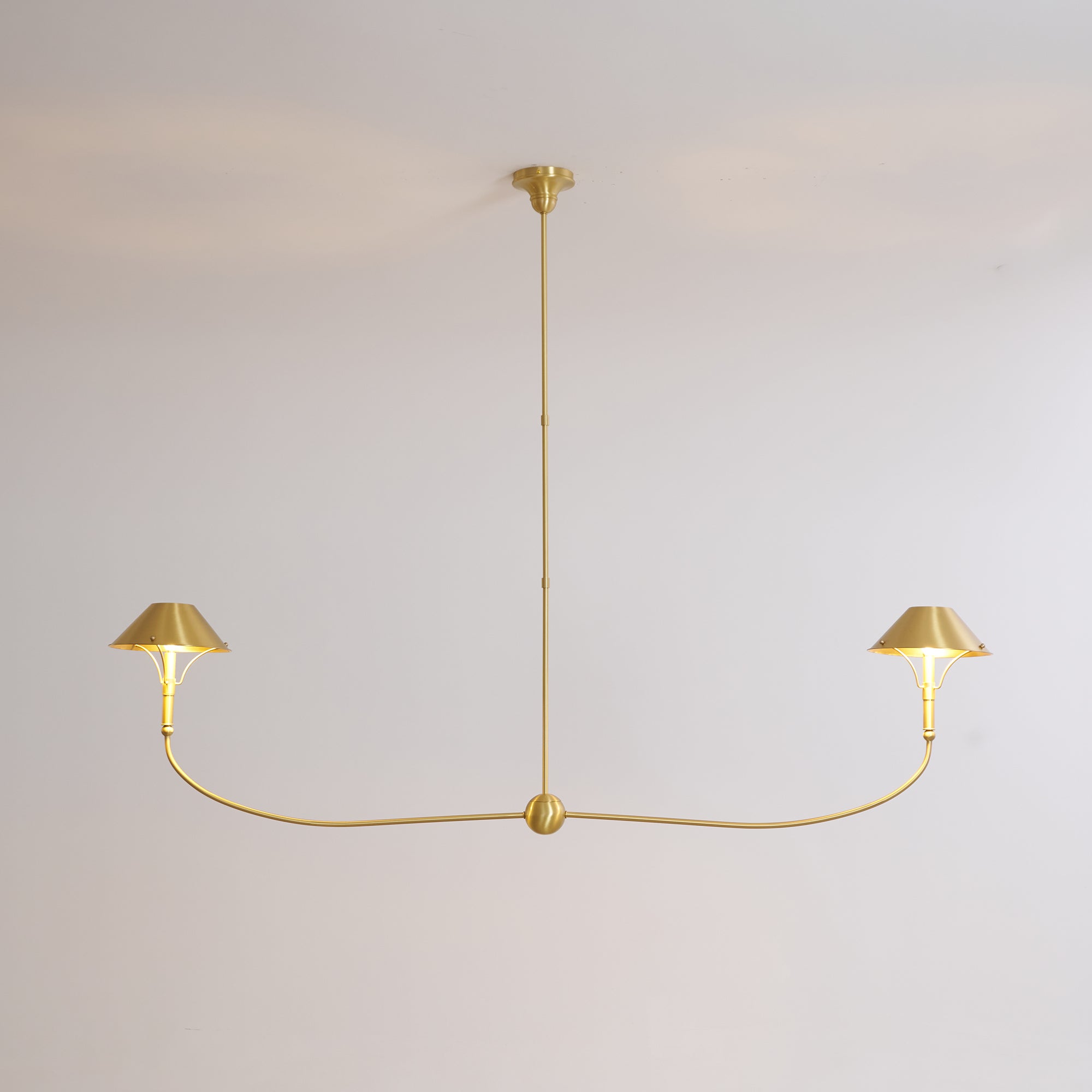 Turlington Vintage Industrial Brass Metal Chandelier - Lamp Copper