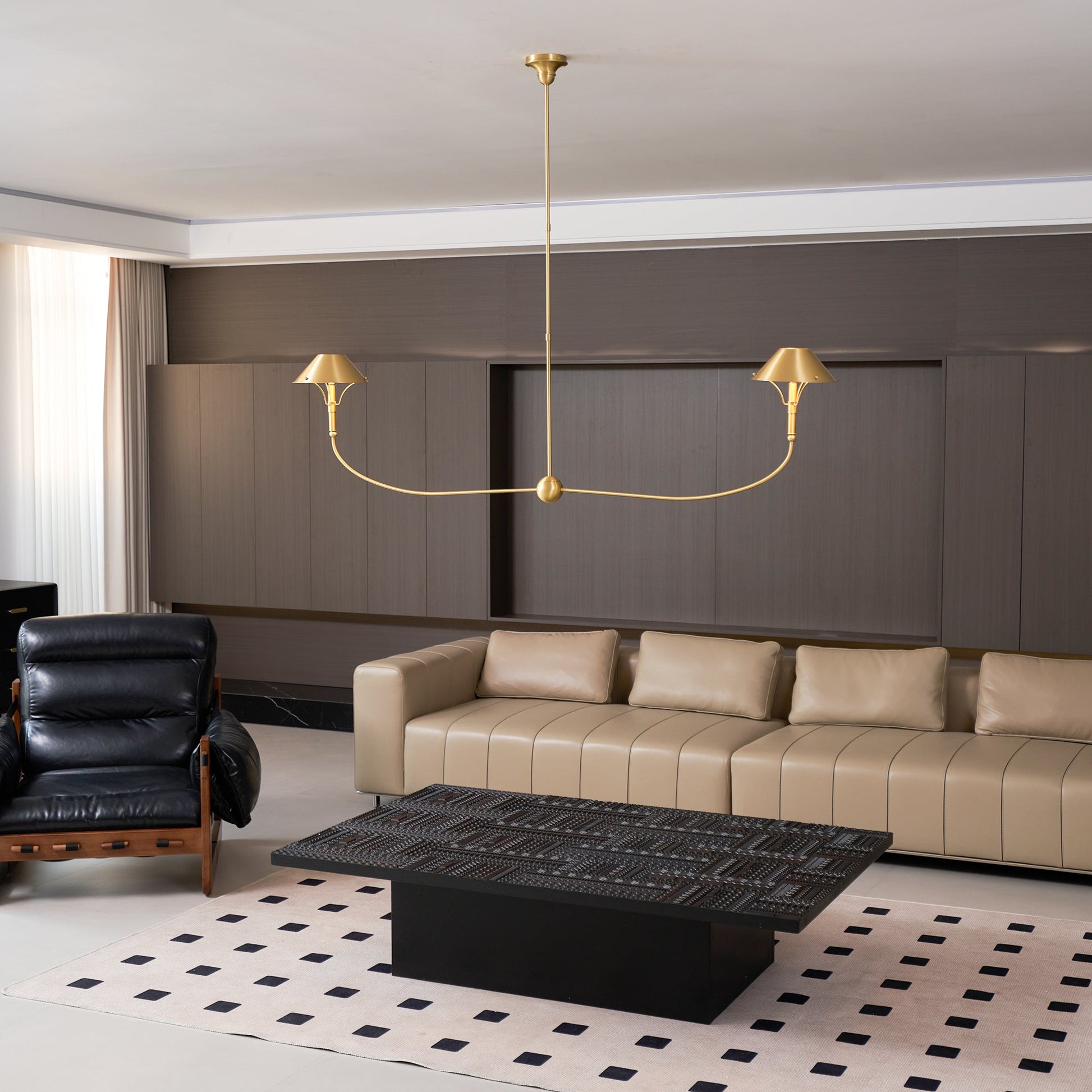 Turlington Vintage Industrial Brass Metal Chandelier - Lamp Copper