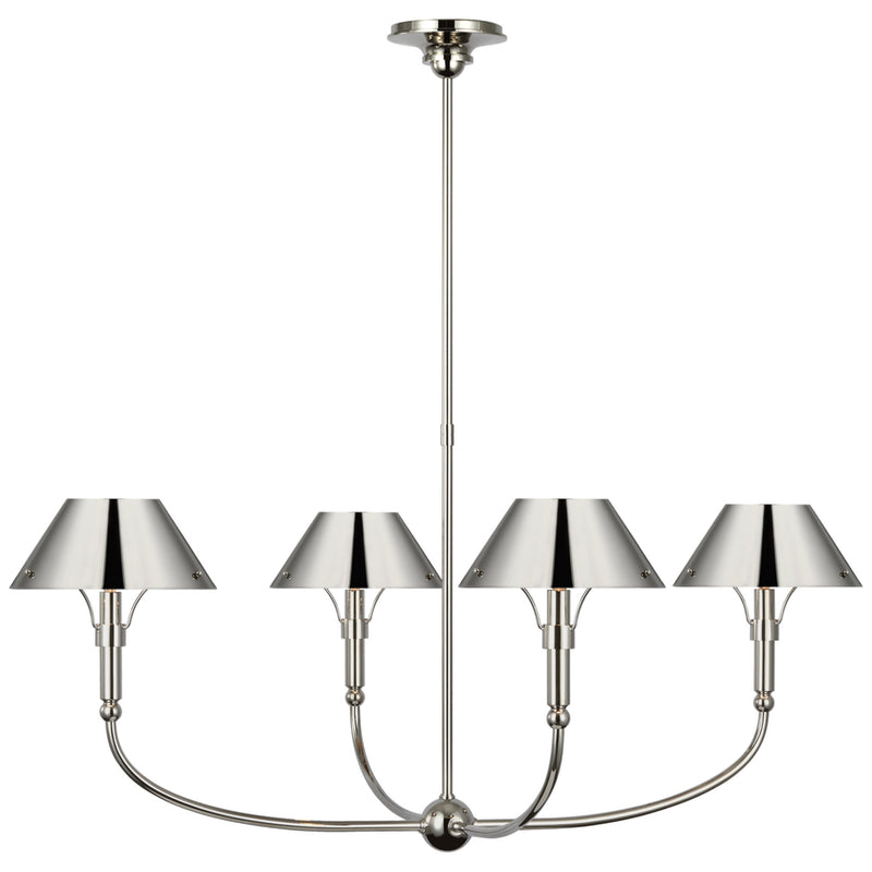 Turlington Vintage Industrial Brass Metal Chandelier - Lamp Copper