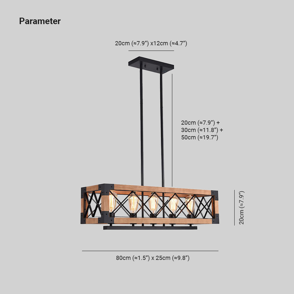 Astora Modern Wood Chandelier