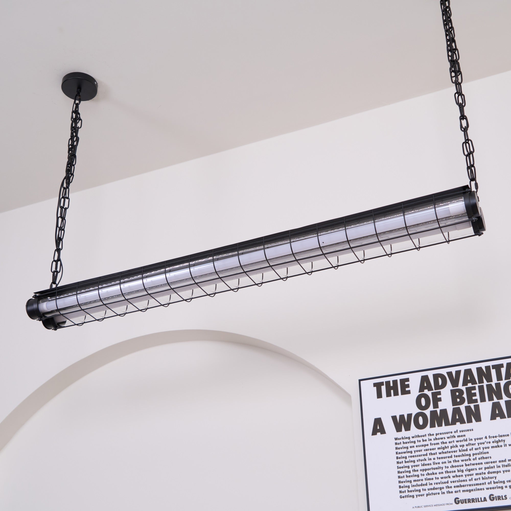 Arsorisra Industrial Linear Pendant Light - Lamp Copper