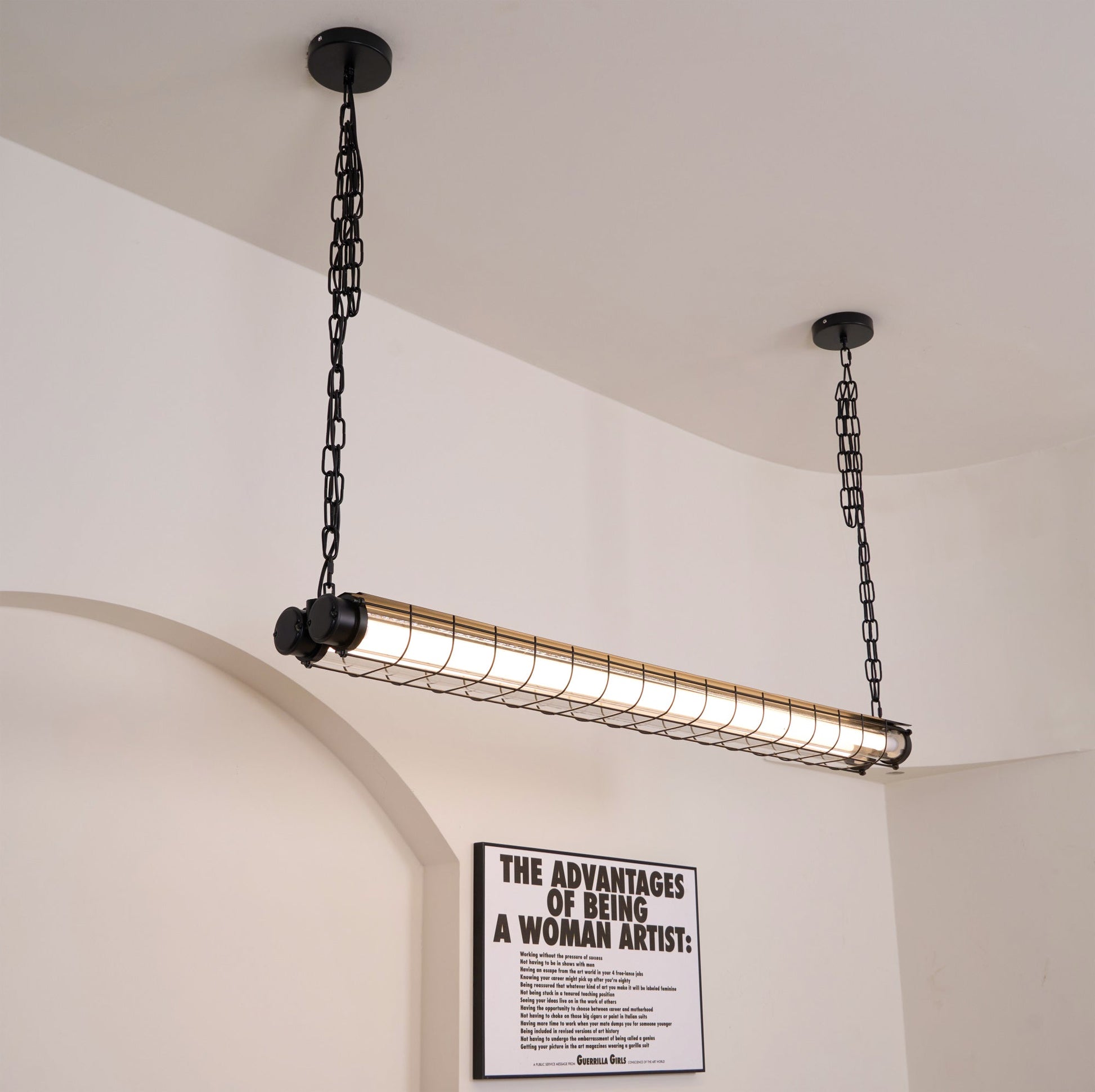 Arsorisra Industrial Linear Pendant Light - Lamp Copper