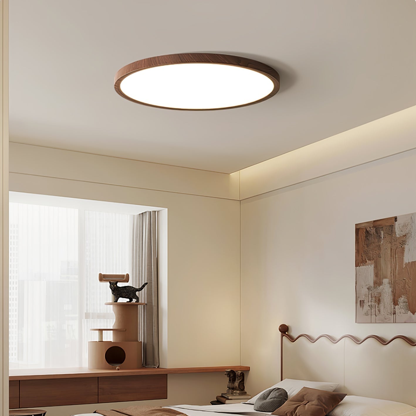 Ivera Ultrathin Round Ceiling Light - Lamp Copper