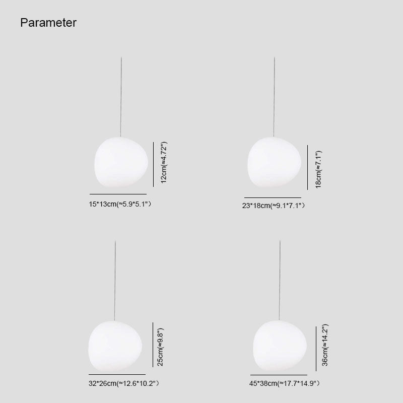 Elun Sleek Minimalist Floating Egg-shaped Glass Pendant Light - Lamp Copper