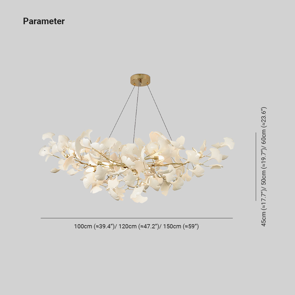 Metr Luxury Chandelier Ceramics Living Room U arc shape - Lamp Copper
