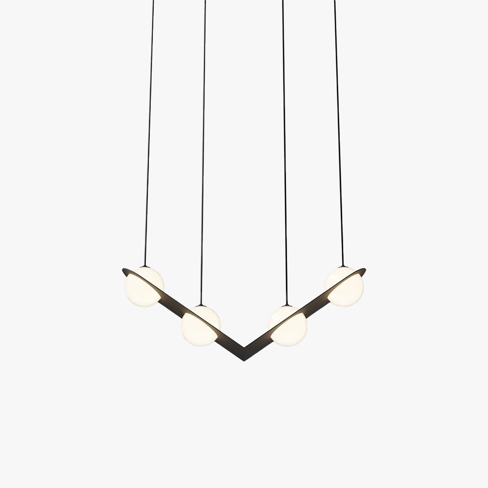 Selan Black Glass Pendant Lamp - Lamp Copper