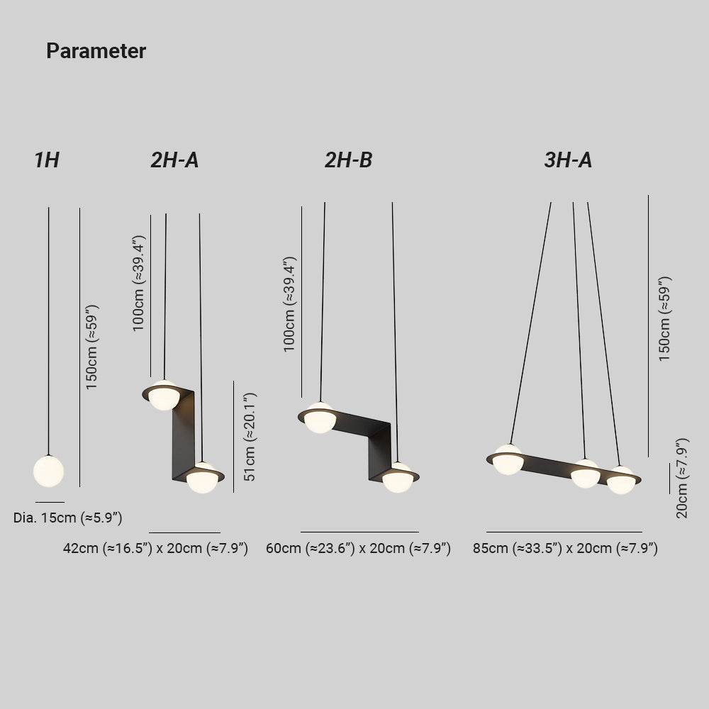 Selan Black Glass Pendant Lamp - Lamp Copper