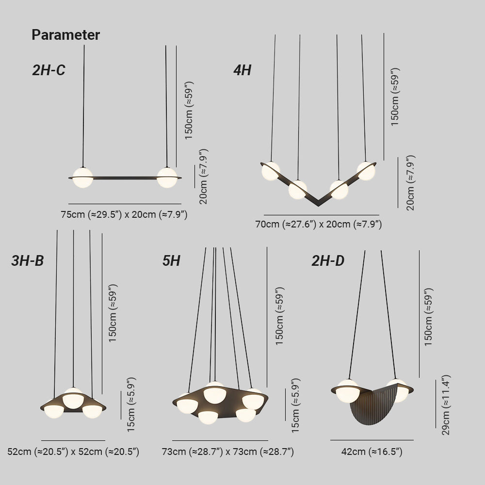 Selan Black Glass Pendant Lamp - Lamp Copper