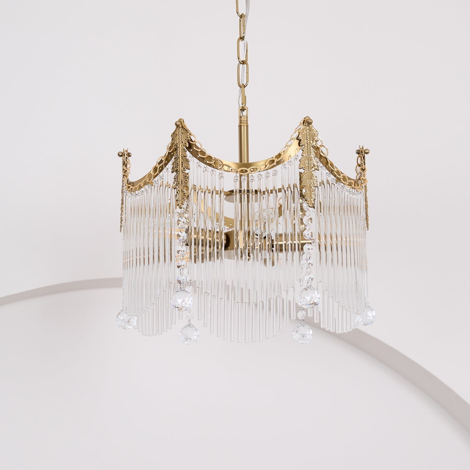 Elias Chandeliers Luxurious Glass Farmhouse - Lamp Copper