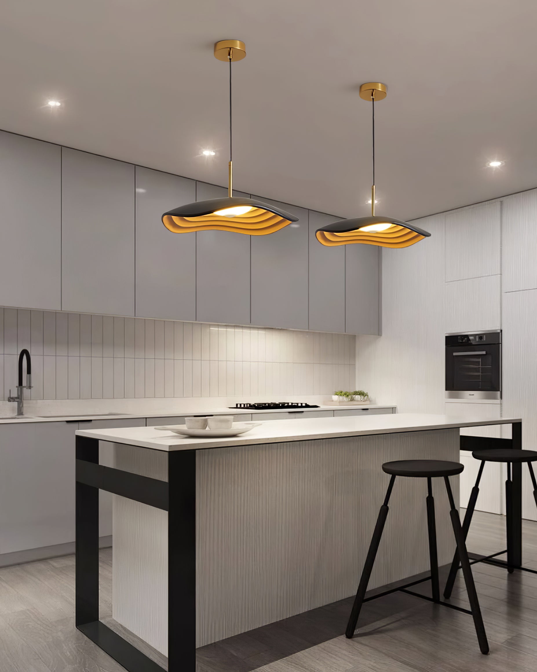 Ovelis Wave Pendant Lamp - Lamp Copper