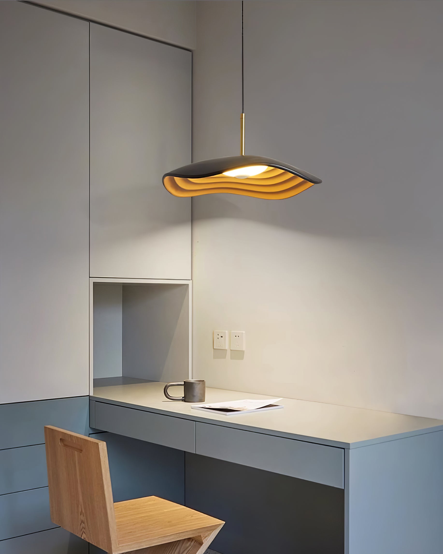 Ovelis Wave Pendant Lamp - Lamp Copper