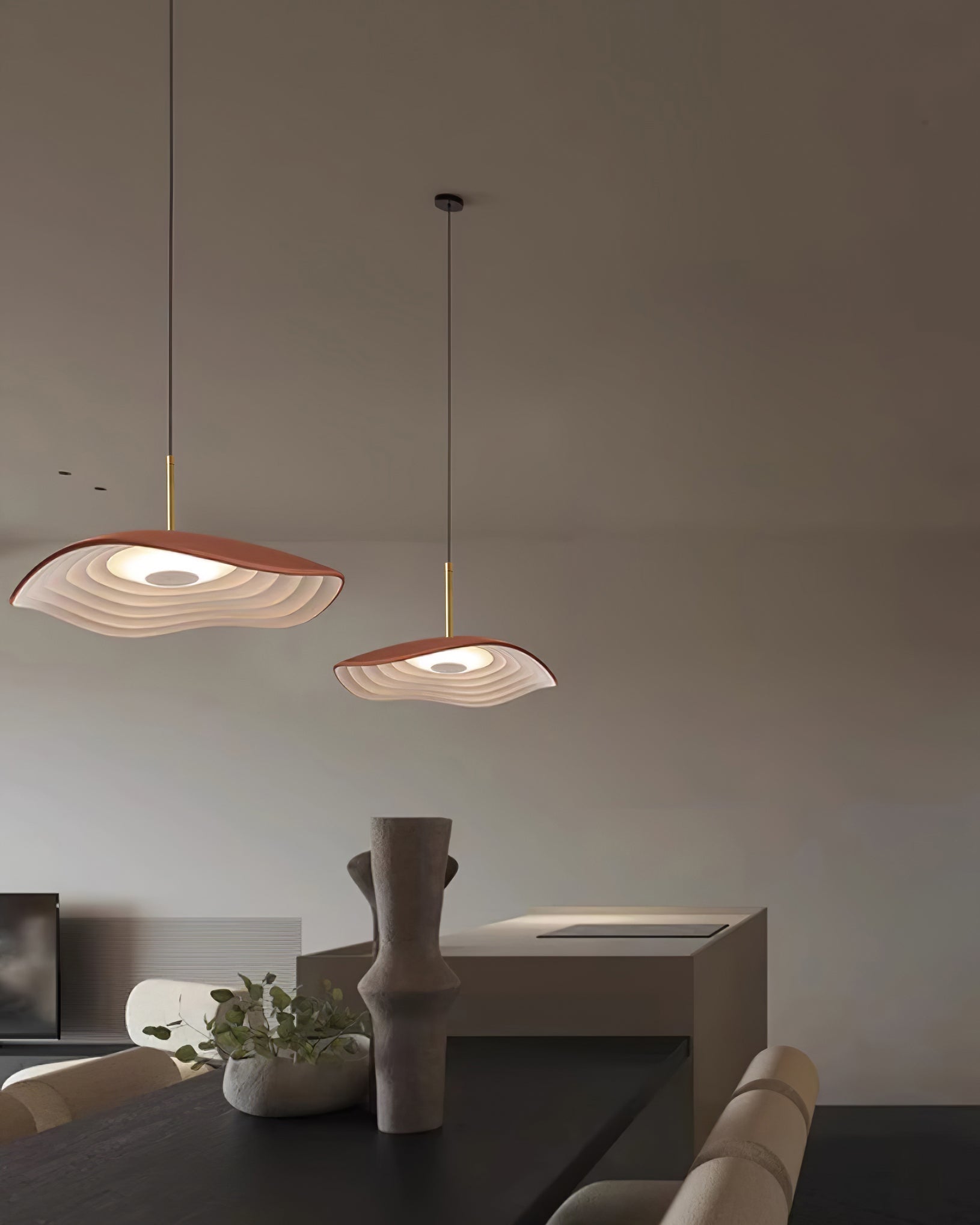 Ovelis Wave Pendant Lamp - Lamp Copper