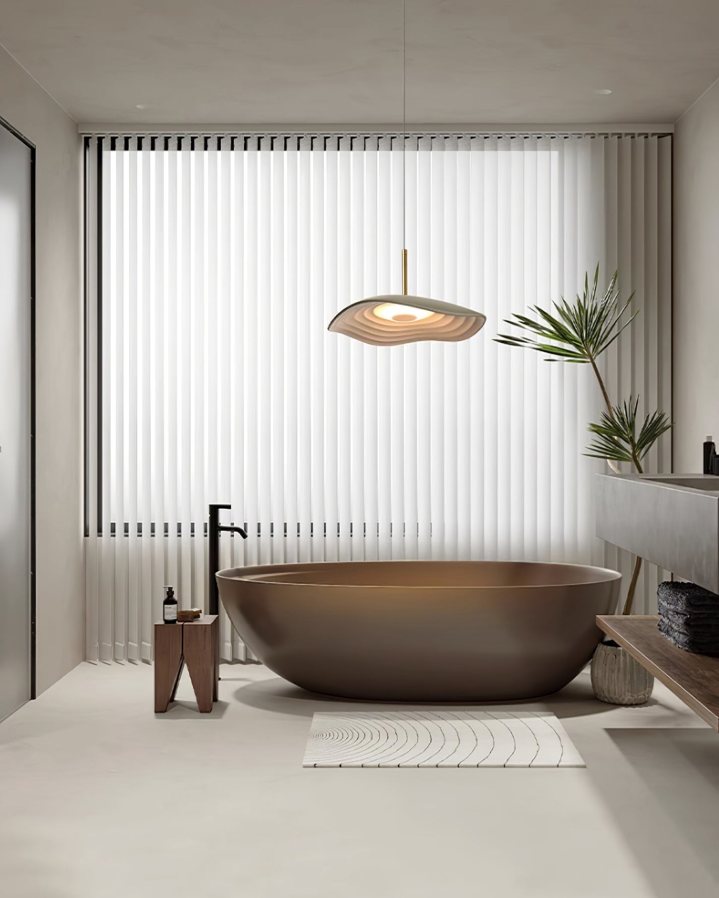 Ovelis Wave Pendant Lamp - Lamp Copper