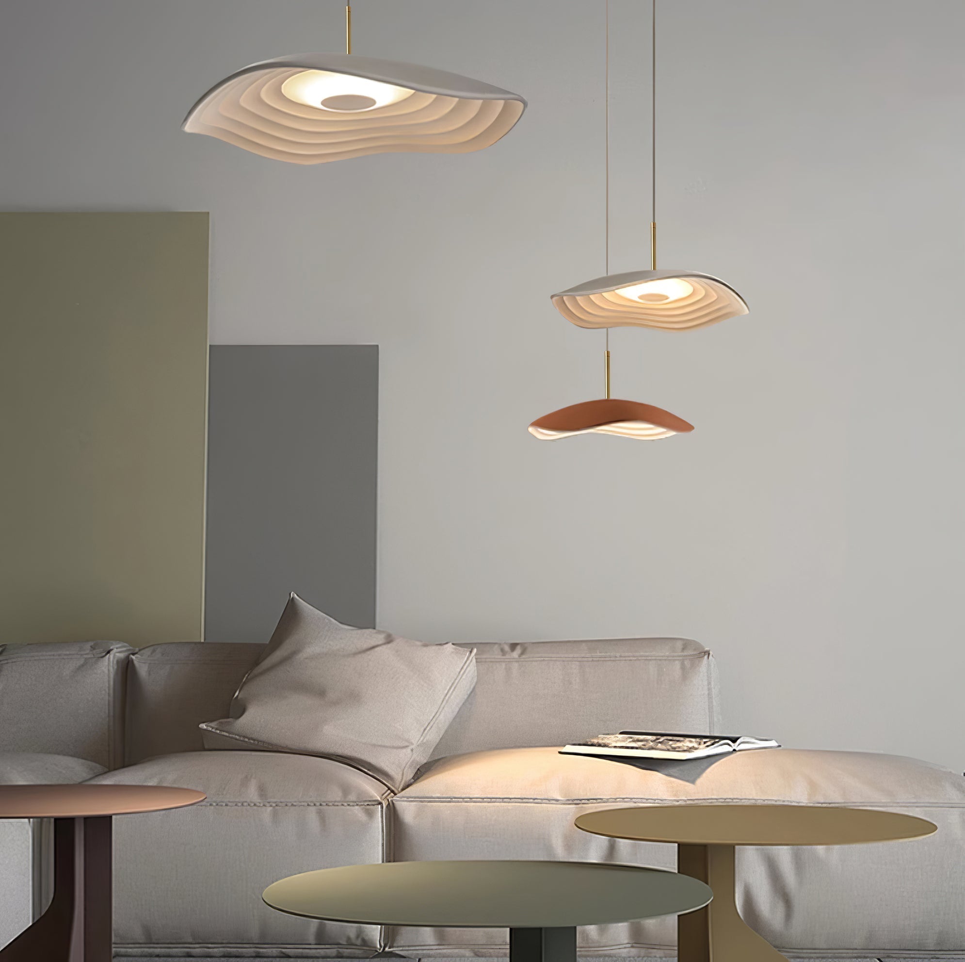 Ovelis Wave Pendant Lamp - Lamp Copper