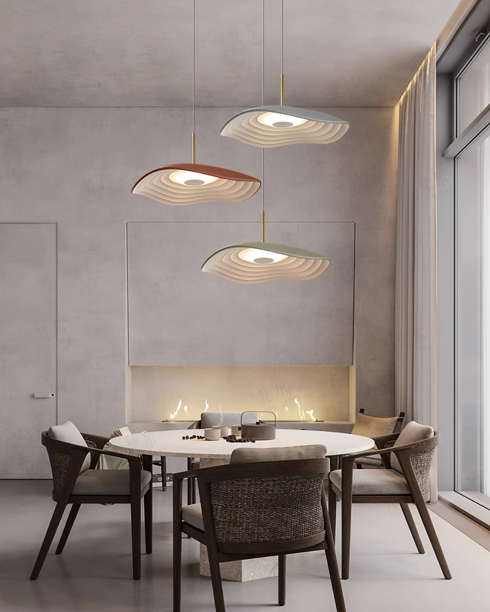 Ovelis Wave Pendant Lamp - Lamp Copper