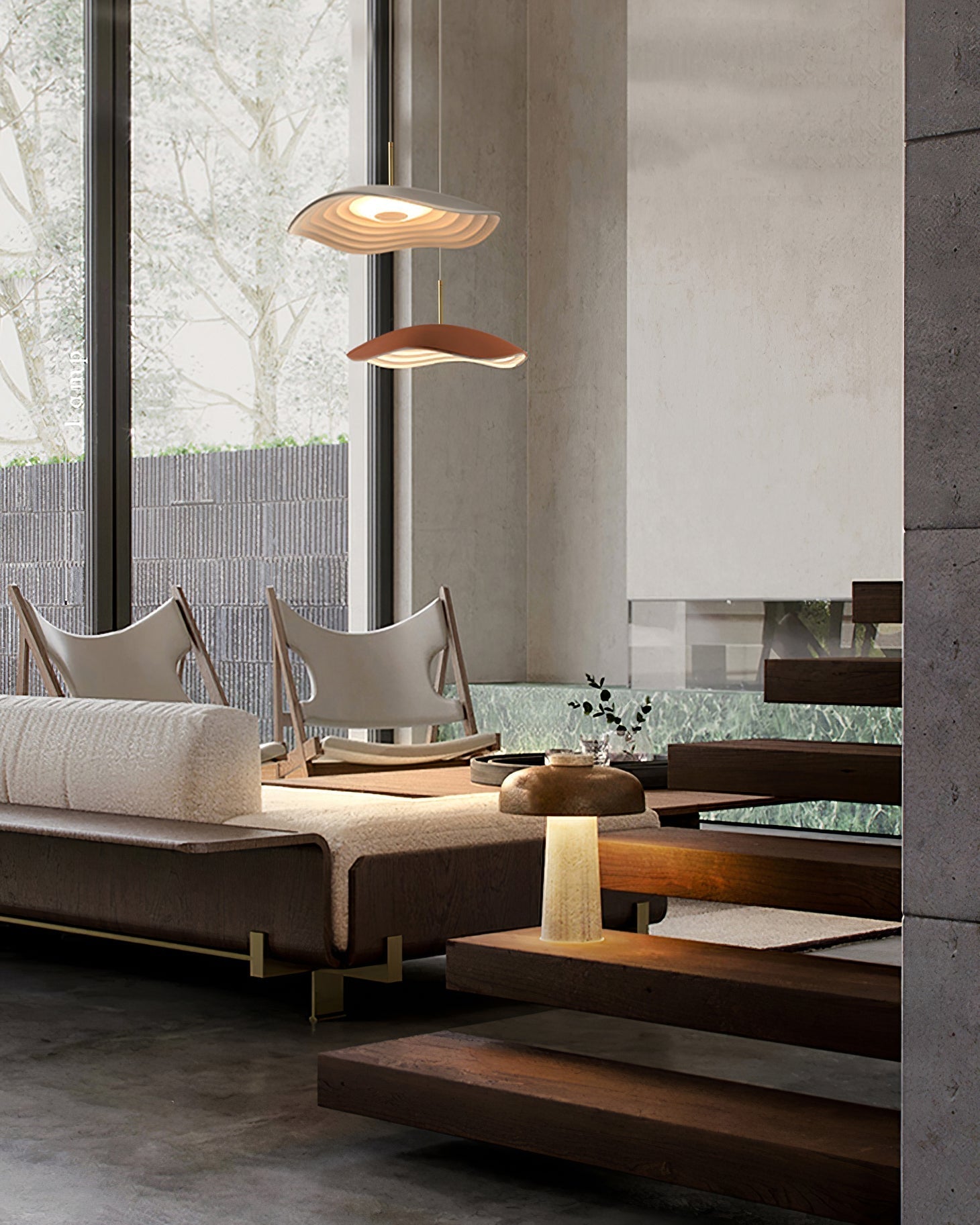 Ovelis Wave Pendant Lamp - Lamp Copper