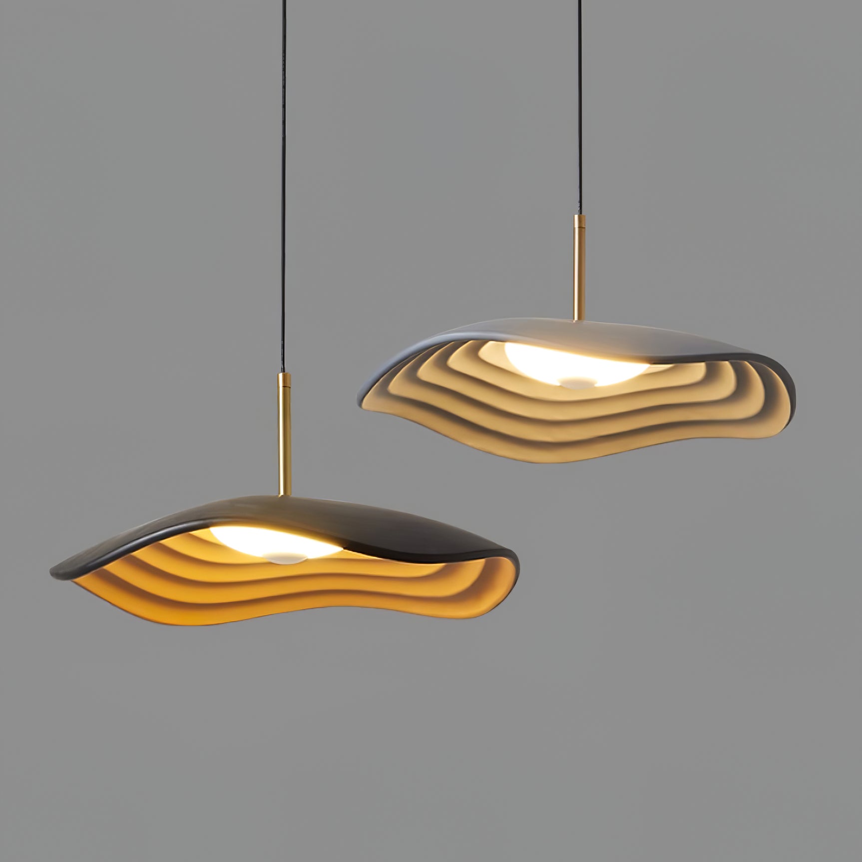 Ovelis Wave Pendant Lamp - Lamp Copper