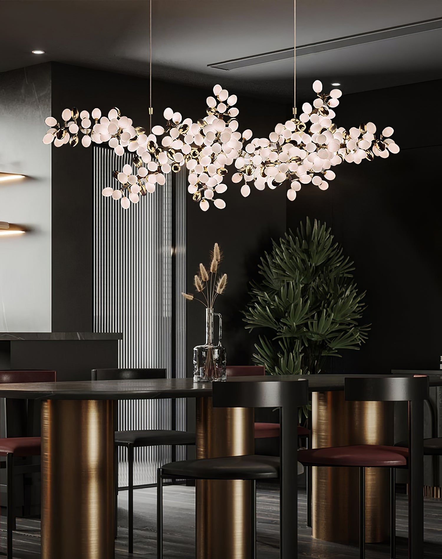Cithaila Postmodern Luxury Bunch Metal Glass Chandelier - Lamp Copper
