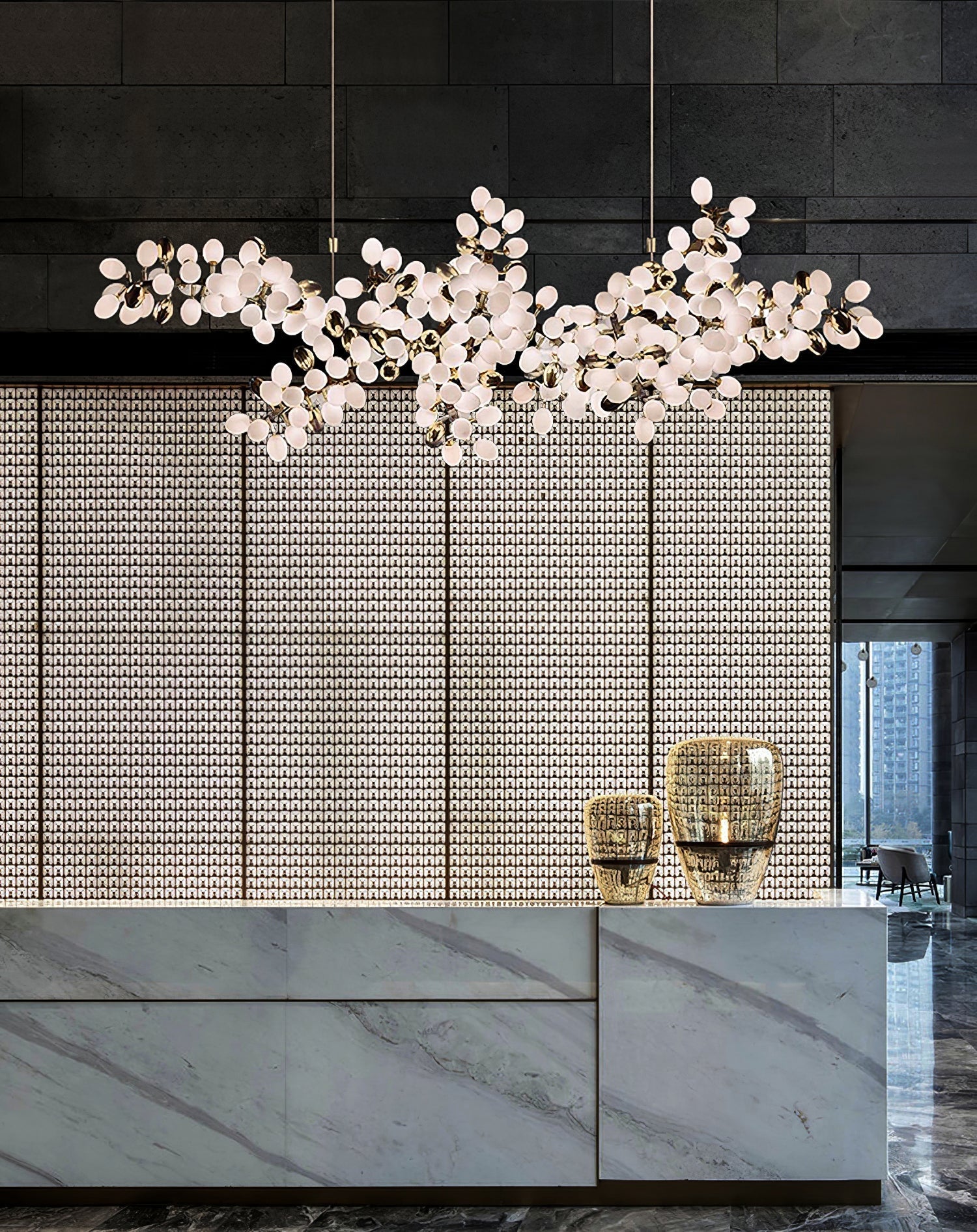 Cithaila Postmodern Luxury Bunch Metal Glass Chandelier - Lamp Copper
