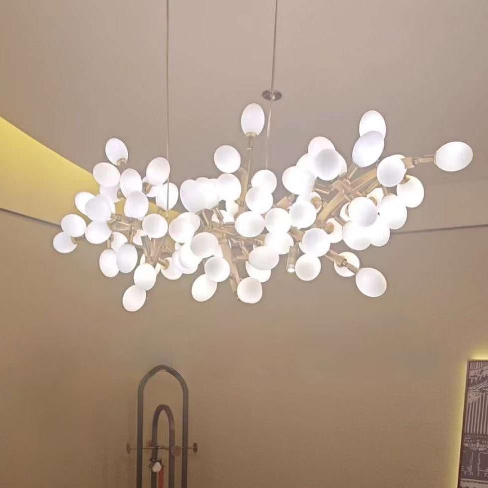 Cithaila Postmodern Luxury Bunch Metal Glass Chandelier - Lamp Copper