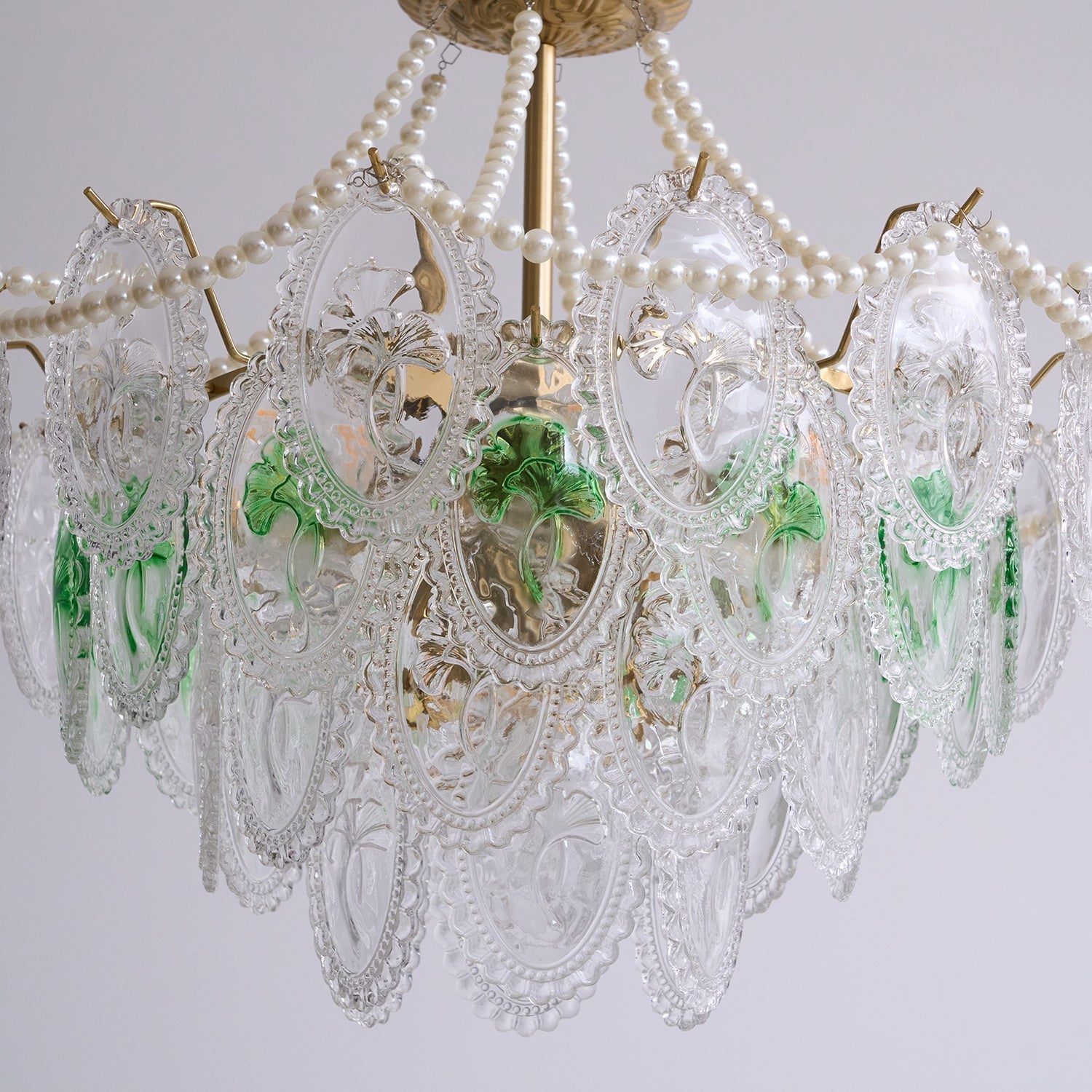 Havin Chandelier Lustrous pearls - Lamp Copper