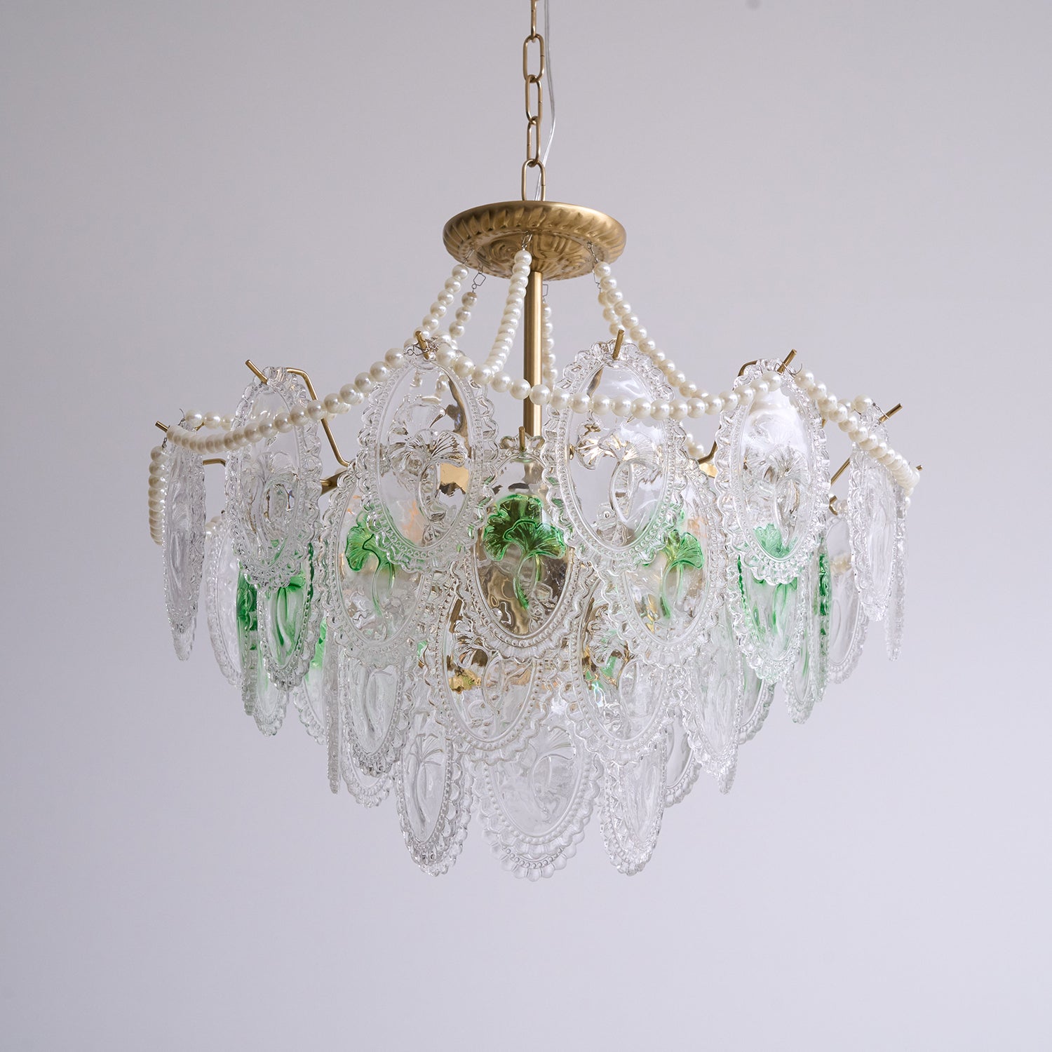 Havin Chandelier Lustrous pearls - Lamp Copper